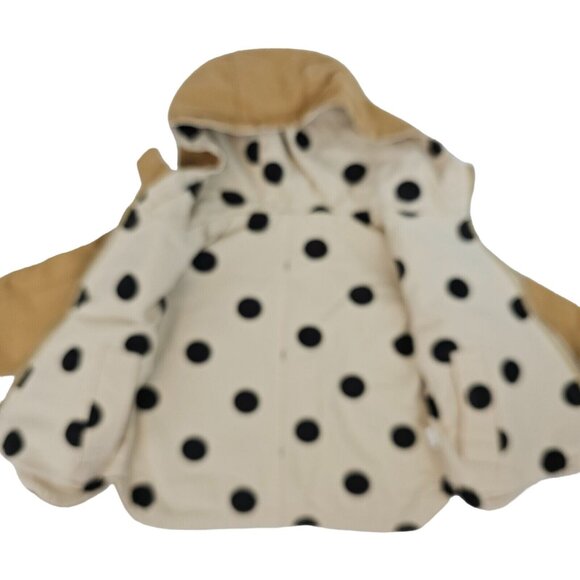 *Last chance item** Baby Toddler Jacket Reversible Unisex Kids Khaki Polka Dot - Picture 9 of 16